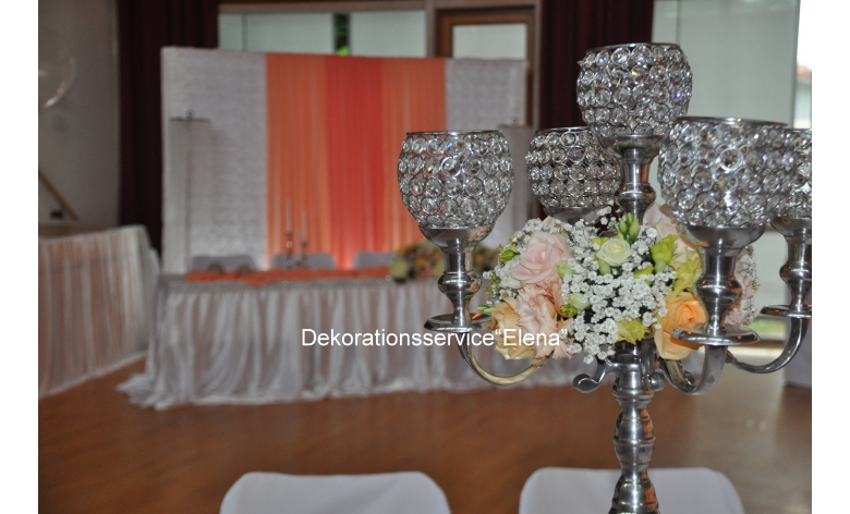 Wir dekorieren Ihren Hochzeitsraum mit Liebe zum  Detail. Altusried 5
